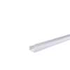 Cable trunking, 14x7 mm, with adhesive, for LED light strip, translucent frosted-glass effect cover