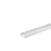 Cablecanal 20x10 mm, apto para tira LED, tapa símil esmerilado, con adhesivo