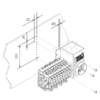 12 V DC motor, 200 A, 4-pole motorized changeover side switch and digital display showing position - Image 3