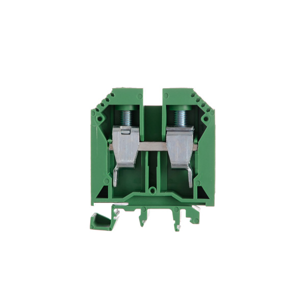 Borne de paso de color verde para conductor de 35 mm²